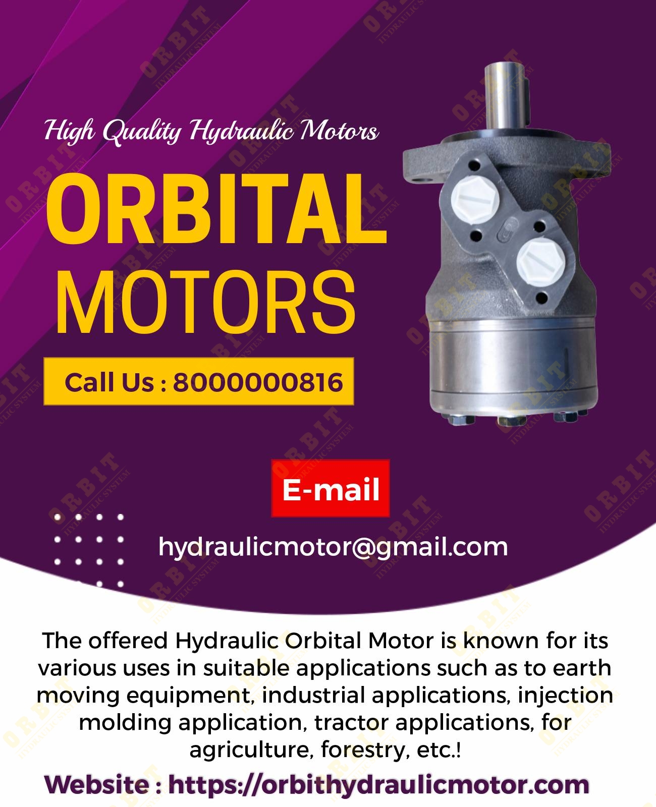 Danfoss OMM OMP OMR OMS Hydraulic Motor OMRX-375 83063086 White Hydraulic Motor In Ahmedabad Mumbai Pune Chennai Indore Jaipur Delhi Kolkata Vasai Thane Coimbatore India
